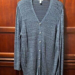 Anne Klein Gray women’s Cardigan Sweater vintage size 3X NWT